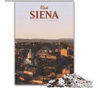 Adult Jigsaws 1000 Pieces Difficult Visit Siena, for Educational Game Challenge Toy Unique Home Decor And Gifts 26x38cm