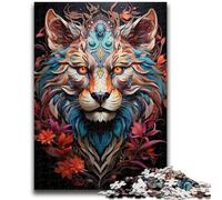 Adult Jigsaws 1000 Pieces Difficult Wild Lion for Age 14 Years And over Beautiful Design GameBeautiful Design Game Great Gift 26x38cm