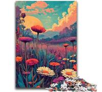 Adult Jigsaws 1000 Pieces Difficult Wildflower Summer Educational Games Educational Game for Birthday, Chrismas for And Age 14 26x38cm