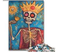 Adult Jigsaws 2000 Piece Basquiat-style Skull Crown for And from 14 Years And over Play Toys Because It Is Ideal As A Gift for The Whole Family 70x100cm