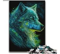 Adult Jigsaws 2000 Piece Black Wolf Stress Reliever Difficult Challenge Every Piece Is Unique - Challenging Family Fun Game 70x100cm