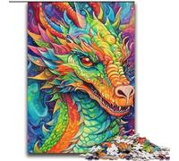 Adult Jigsaws 2000 Piece Colourful Dragon for And from 14 Years And over Play Toys Because It Is Ideal As A Gift for The Whole Family 70x100cm
