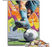 Adult Jigsaws 2000 Piece Football Oil Painting for And from 14 Years And over Play Toys Because It Is Ideal As A Gift for The Whole Family 70x100cm
