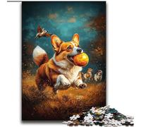Adult Jigsaws 2000 Piece Happy Corgi for And from 14 Years And over Play Toys Because It Is Ideal As A Gift for The Whole Family 70x100cm