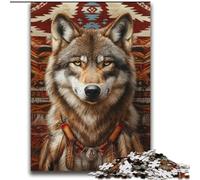 Adult Jigsaws 2000 Piece Indian Wolf for And from 14 Years And over Play Toys Because It Is Ideal As A Gift for The Whole Family 70x100cm