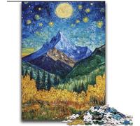 Adult Jigsaws 2000 Piece Mountain Painting by Van Gogh for And from 14 Years And over Play Toys Because It Is Ideal As A Gift for The Whole Family 70x100cm