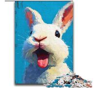 Adult Jigsaws 2000 Piece Watercolor White Rabbit Stress Reliever Difficult Challenge Every Piece Is Unique - Challenging Family Fun Game 70x100cm