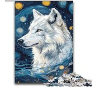 Adult Jigsaws 2000 Piece Wolf Under The Night Sky for And from 14 Years And over Play Toys Because It Is Ideal As A Gift for The Whole Family 70x100cm