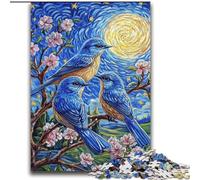 Adult Jigsaws 2000 Pieces Difficult Bluebird on The Tree Educational Games Educational Game for Birthday, Chrismas for And Age 14 70x100cm