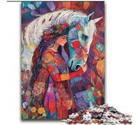 Adult Jigsaws 2000 Pieces Difficult Girl And Horse Educational Family Game Is Ideal As Gifts for The Whole Family for 14+ 70x100cm