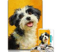 Adult Jigsaws 2000 Pieces Difficult Happy Puppy,Challenging Game And Family Play with Matching Poster And Trivia Sheet 70x100cm