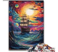 Adult Jigsaws 2000 Pieces Difficult Pirate Ship in The Universe for Age 14 Years And over Beautiful Design GameBeautiful Design Game Great Gift 70x100cm