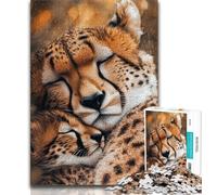 Adult Jigsaws 2000 Pieces Difficult Prairie Cheetah,Stress Reliever Difficult Challenge with Matching Poster And Trivia Sheet 70x100cm