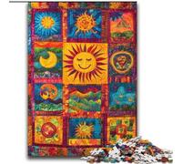 Adult Jigsaws 2000 Pieces Difficult Smiling Sun Collage for Age 14 Years And over Beautiful Design GameBeautiful Design Game Great Gift 70x100cm