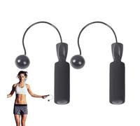 Adult Jump Rope - Adjustable Jump Ropes | Wireless Bristle Jumping For Exercise | Heavy Wireless Indoor Jump Ropio | 360 Degree Rotating Ball Training Equipment