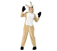Adult Jumpsuit Animal Costume Animal Costume Show Dressing Parent Child Christmas Fawn Christmas Clothes (Khaki, L)