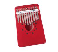 Adult Kalimba 10 Key Portable Vintage Kalimba For Beginners Red