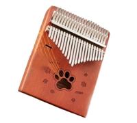 Adult Kalimba 21 Note Solid Board Kalimba Thumb Piano Portable Instrument Perfect For Beginners(Cat's Paw)
