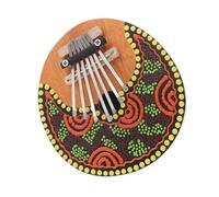 Adult Kalimba 7 Key Coconut Shell Thumb Piano Adult Kalimba Colorful Hand Painted Music Beginner's Guide