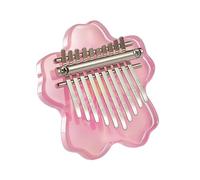Adult Kalimba Portable Acrylic Kalimba Thumb Piano With 10 Keys Perfect For Beginners(Red)
