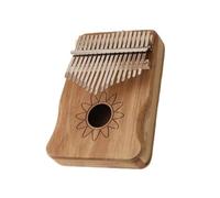 Adult Kalimba Portable Kalimba Thumb Piano For Beginners 17 Keys Dark Brown Beige(C)