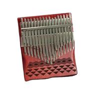 Adult Kalimba Portable Thumb Piano Classical Red 34 Key Chromatic Kalimba In The Key Of C