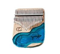 Adult Kalimba Resin Kalimba Made Of Beech Wood 21 Keys Portable Easy To Learn Whale Crane(Whales)