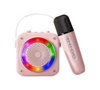 Adult Karaoke Machine, Karaoke Machine with Microphones | RGB Color Light Wireless Karaoke Speaker | RGB Lighting Karaoke Wireless Speaker Set for the Karaoke Speaker Set for the Karaoke Machine