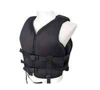 Adult Kayak Vest, High Buoyancy Adjustable Jacket with Zippered Pockets for Boating Swimming Watersports(Black b,M)