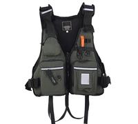 Adult Kayaking Jacket with Reflective Strips and Multi-Pockets, Kayaking Jacket for Boating, Rafting, Swimming, Fishing(E)