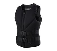 Adult Kayaking Jacket with Zipper and Adjustable Belt, Kayaking Jacket for Surfing, Diving, Fishing, and All Outdoor Swimming Activities(black,L)