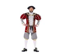 Smiffy's Adult Men's Henry Viii Deluxe Costume, Jacket And Trousers, Tales Of -