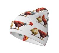 Adult Knitted Chicken Hat, Flanged Brimless Hat, Classic Warm Hat, Elastic And Thick.