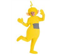 Adult Laa-Laa Teletubbies Costume Officially Licensed Jumpsuit, Headpiece, and Foot Covers for Costume Parties