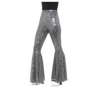 Adult Ladies 1970s Retro Disco Psychedelic Flares Fancy Dress Party Costume