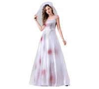Adult Ladies Bloody Dress, Ball Dress with Bloody Print Plus Size Halloween Ball Dresses with Print Wicked Witch Costume Adult Women Carnival Cosplay |