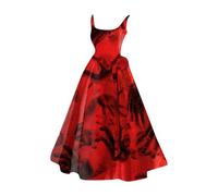 Adult Ladies Bloody Dress, Gothic Dress Costume Adult Adults Classic Vampiress Fancy Costume Casual Dresses Women'S Vampire Horror Bloody Printed Halloween Clothing |