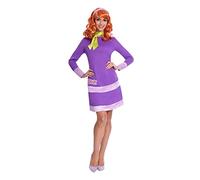 Adult Ladies Daphne Warner Bros Scooby Doo Fancy Dress Costume (UK Dress Size: 12-14)