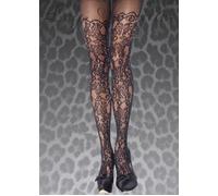 Adult Ladies Halloween Gothic Black Lace Fishnet Cosplay Burlesque Tights