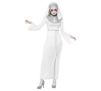 Adult Ladies Haunted Asylum White Nun Halloween Costume