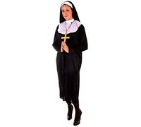 Adult Ladies Nun, Religious Sister Fancy Dress Costume. One Size Costume But Usually Fits Sizes 8, 10, 12 and 14. Perfect For Hen Nights.