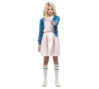 Adult Ladies Retro 80s Strange Girl Eleven Halloween Fancy Dress Party Costume