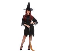 Adult Ladies Spooky Witch Halloween Fancy Dress Costume