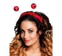 Boland 76327 - Headband Ladybird, Red/Black, Tiara with Feathers and Feathers, Accessory, Carnival, Theme Party, Costume