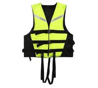 Adult Large Buoyancy Life Jacket with Adjustable Fit Swim Vest Buoyancy Aid for Boating Drifting Sea Fishing Swimming Training(Groen,3XL)