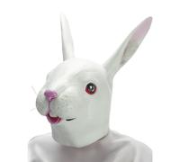 Adult latex rabbit mask