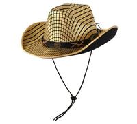 Adult Lattice Pattern Cowgirls Hat Great For Western Costume Parties And Line Dancing Club Upgrades Your Western Look Cowgirl Hats Woman Cowgirl Hat With Adjust Rope Wear Resistant Hats Bachelorettes