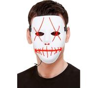Adult LED Stitch Mask Light Up Neon Face Mask Halloween Fancy Dress Accessory