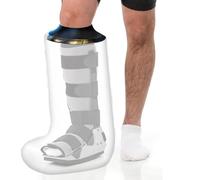 Adult Leg Cast Protector for Shower, Waterproof TPU Shower Bandage and Cast Protector Lower Leg Watertight Protection to Broken Leg Knee Foot Ankle Wound and Burns 100% Reusable (25.5X 12)