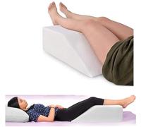 Adult Leg Elevation Wedge Pillow, Enhance Comfort and Support During Sleep, Ideal for Post-Surgery Recovery, Alleviating Back, Hip, Neck, And Knee Pain, 60 x 50 x 15 CM (White)